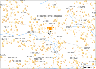 map of Memići