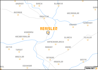 map of Memişler