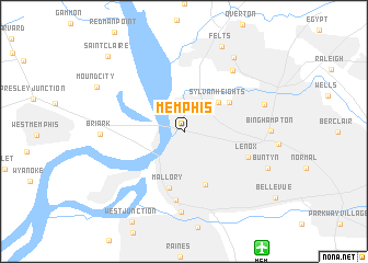 map of Memphis