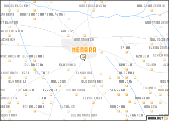 map of Menara