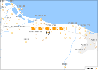 map of Menasah Blangasai