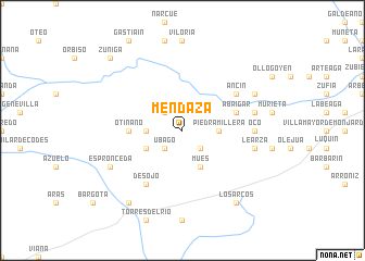 map of Mendaza