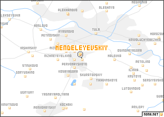 map of Mendeleyevskiy