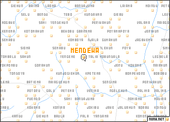 map of Mendewa