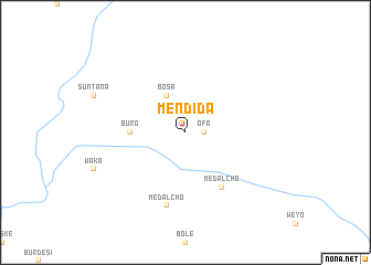 map of Mendīda