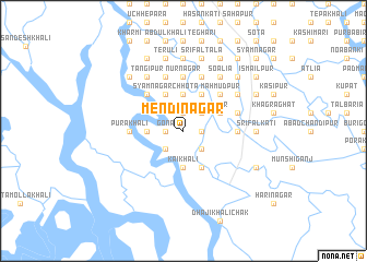 map of Mendinagar