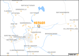 map of Mendon