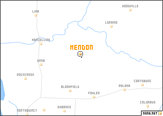 map of Mendon