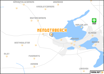 map of Mendota Beach