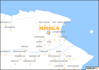 map of Mendoúlis