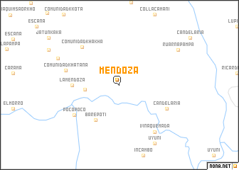 map of Mendoza