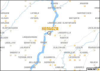 map of Mendoza