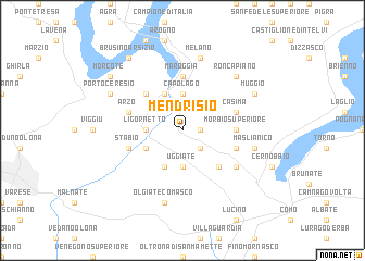 map of Mendrisio