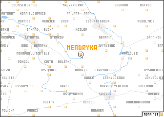 map of Mendryka