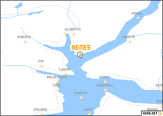 map of Menes