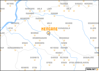 map of Mengane