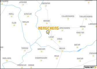 map of Mengcheng
