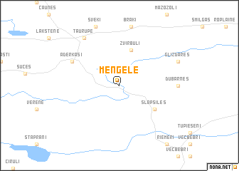 map of Meņģele