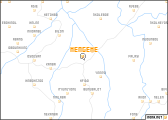 map of Mengémé