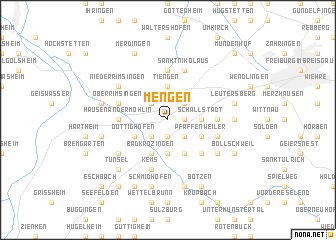 map of Mengen