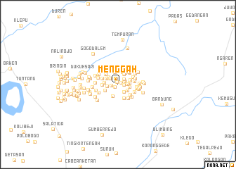 map of Menggah