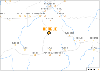 map of Mengué