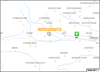 map of Mengusovce