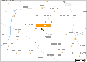 map of Mengzhai