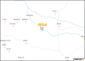 map of Menjī