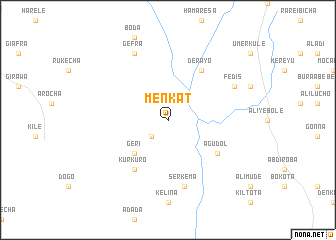 map of Menkʼatʼ