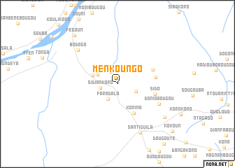 map of Mènkoungo