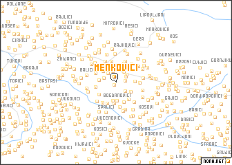 map of Menkovići