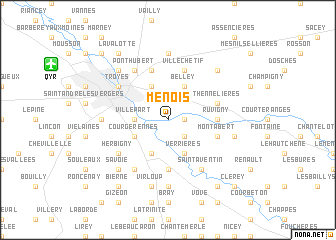 map of Ménois