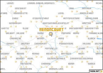 map of Menoncourt
