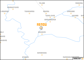 map of Ménou