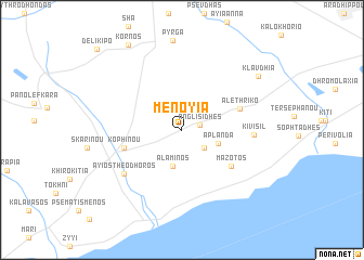 map of Menoyia