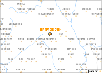map of Mensakrom