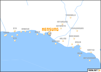 map of Mensung