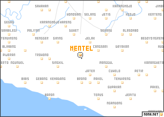 map of Mentel