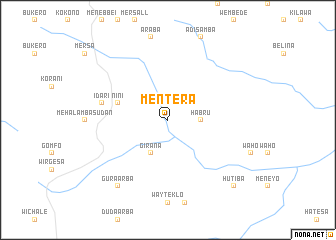 map of Mentʼera