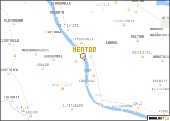 map of Mentor