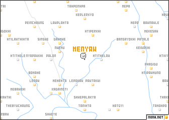 map of Menyaw