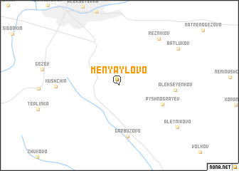 map of Menyaylovo