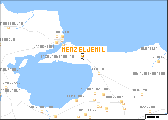 map of Menzel Jemil