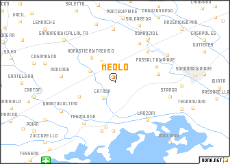 map of Meolo
