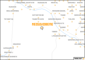 map of Méou Diobène