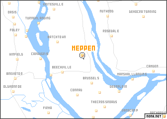 map of Meppen