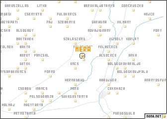 map of Méra