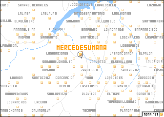 map of Mercedes Umaña