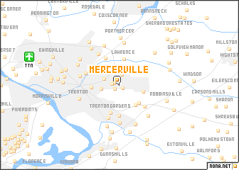map of Mercerville